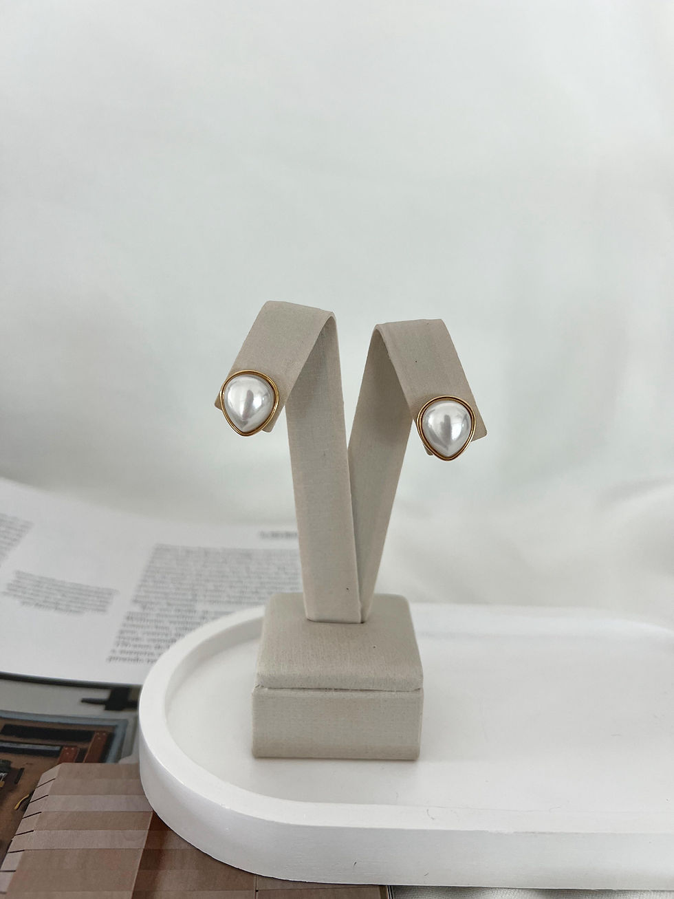 Miniatura: Brinco Gota em Pérola Shell