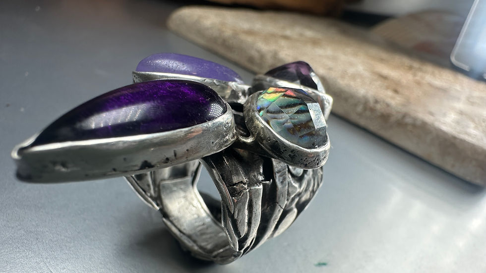 Thumbnail: Purple extravaganza Sterling Ring