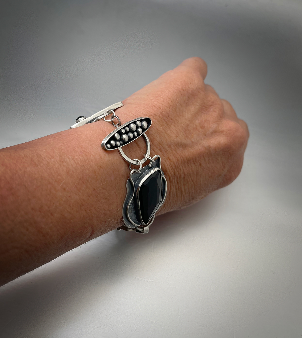 Thumbnail: Sultry Sterling Arty Bracelet