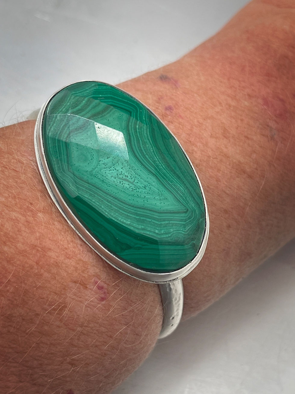 Thumbnail: Malachite and Sterling Cuff
