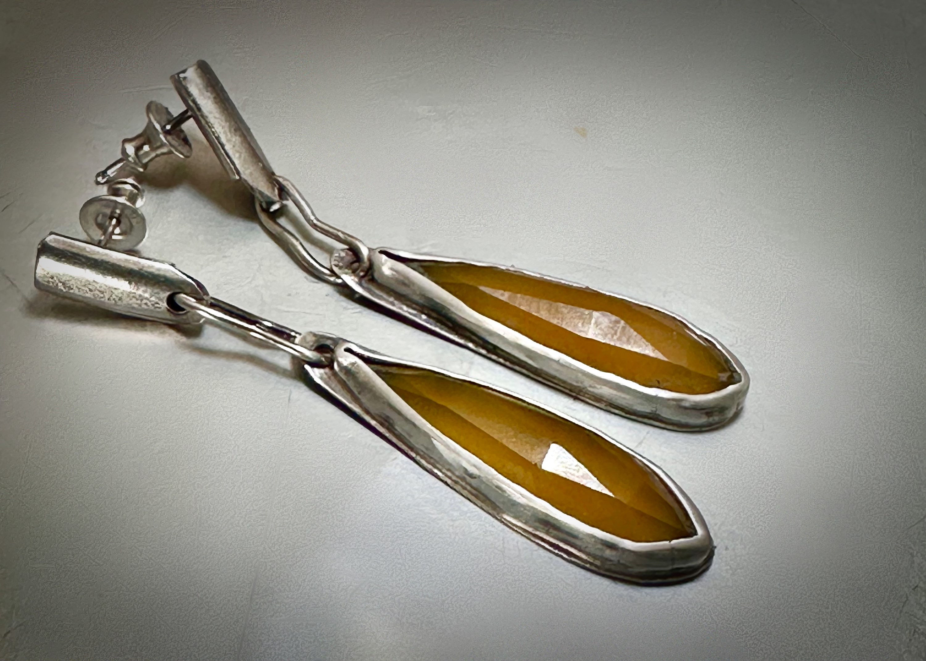 Butterscotch Chalcedony Earrings