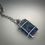 Thumbnail: Rectangular Lapis Pendant and sterling chain