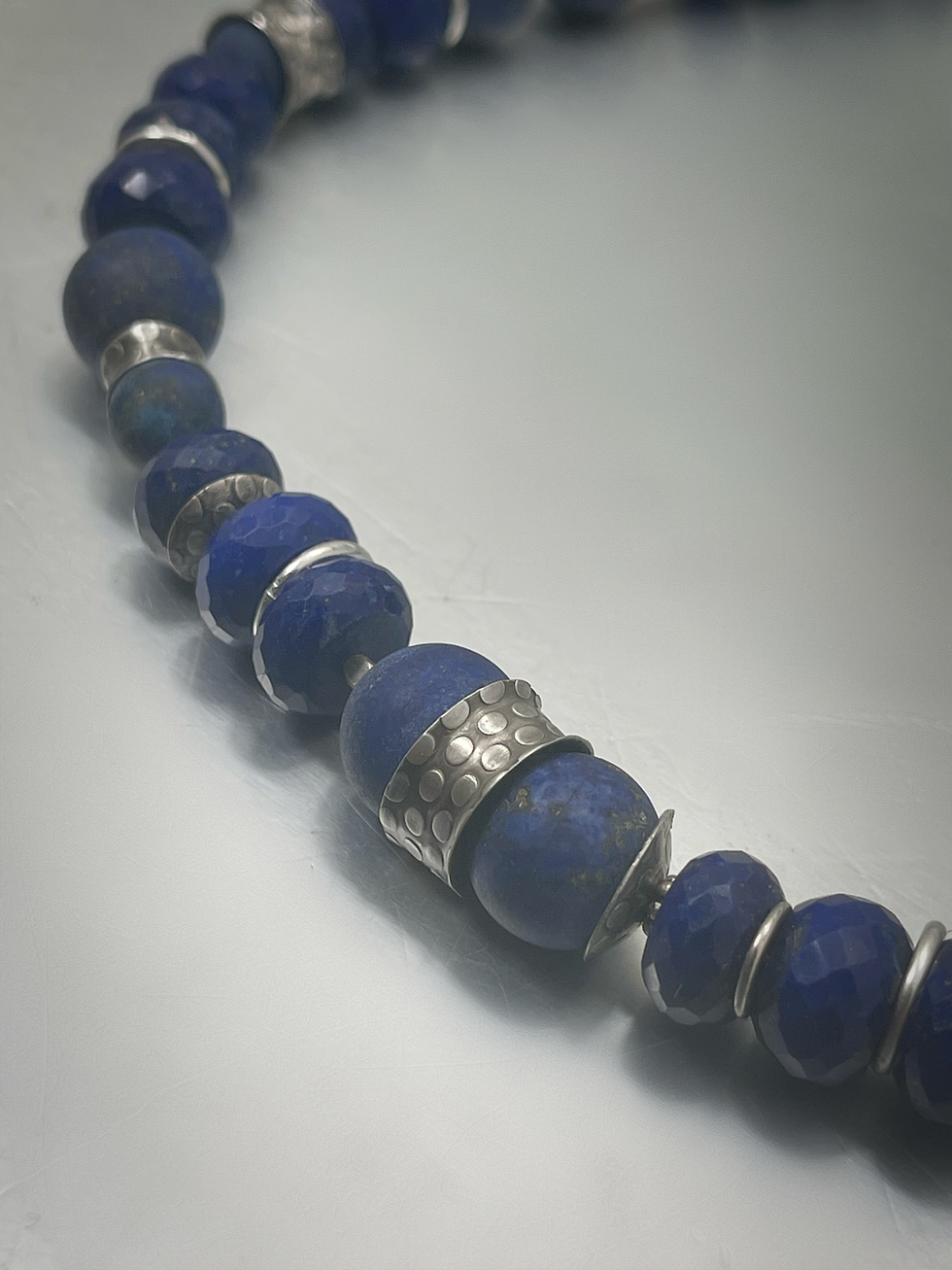Thumbnail: Lapis Lazuli and Sterling Necklace No. 2