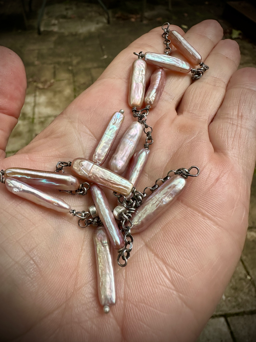 Thumbnail: Super Lustrous Freshwater Pearl Necklace