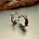 Thumbnail:  Sterling Silver Vine Hoop Earrings