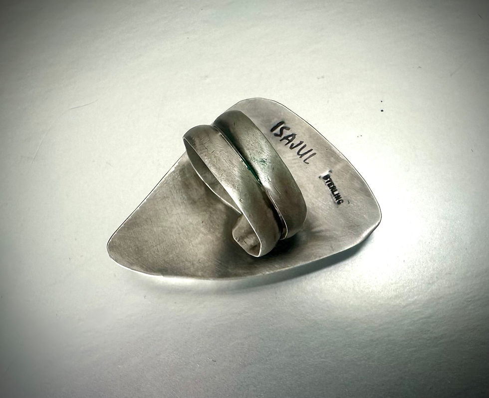 Thumbnail: Dalmation Jasper and Sterling Silver Ring