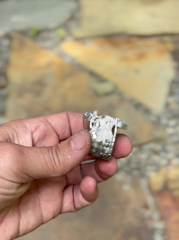 Thumbnail: Freshwater Pearl and Sterling power Ring