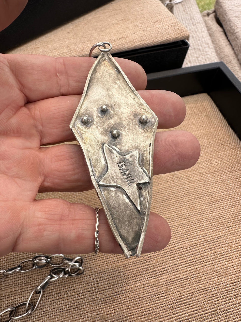 Thumbnail: Sea Goddess Pendant and handmade sterling chain
