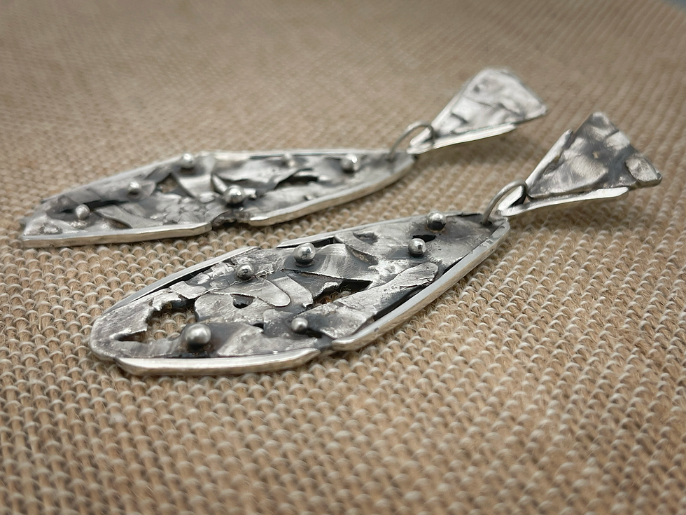 Thumbnail: Beyond Sexy all Sterling Organic earrings