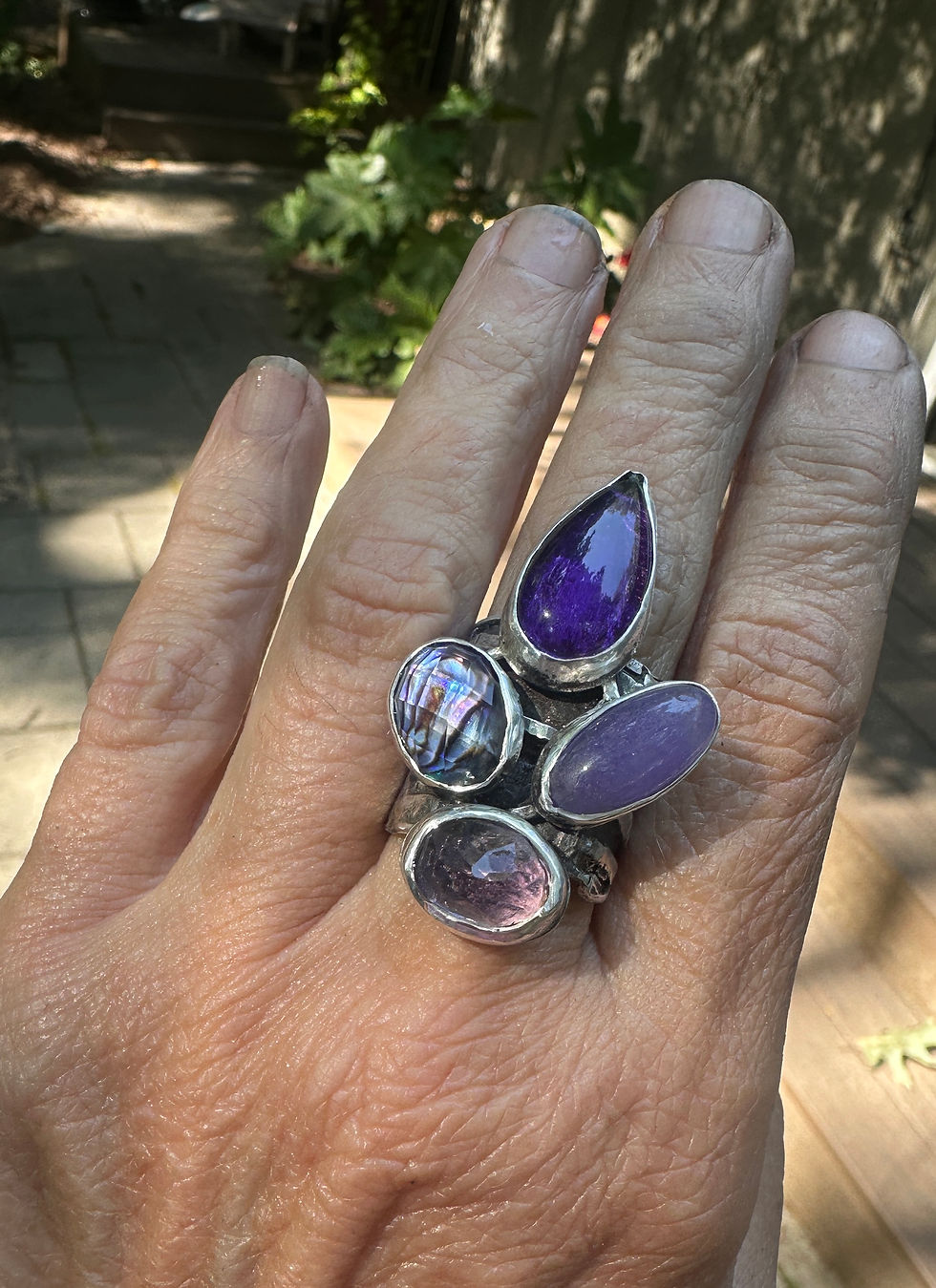 Thumbnail: Purple extravaganza Sterling Ring