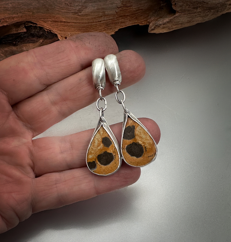 Thumbnail: Jasper Hoop and Drop Earrings