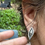 Thumbnail: Subtle Pink Peruvian Opal and Sterling Earrings