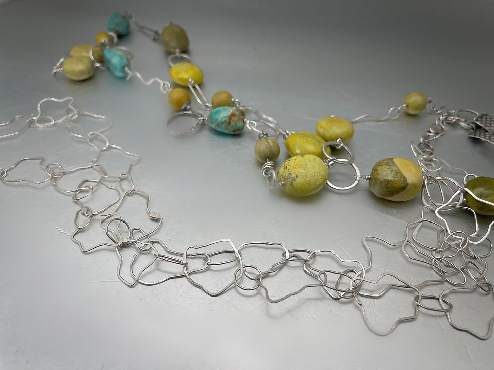 Thumbnail: Turquoise and Sterling Silver 6 in 1 Necklace