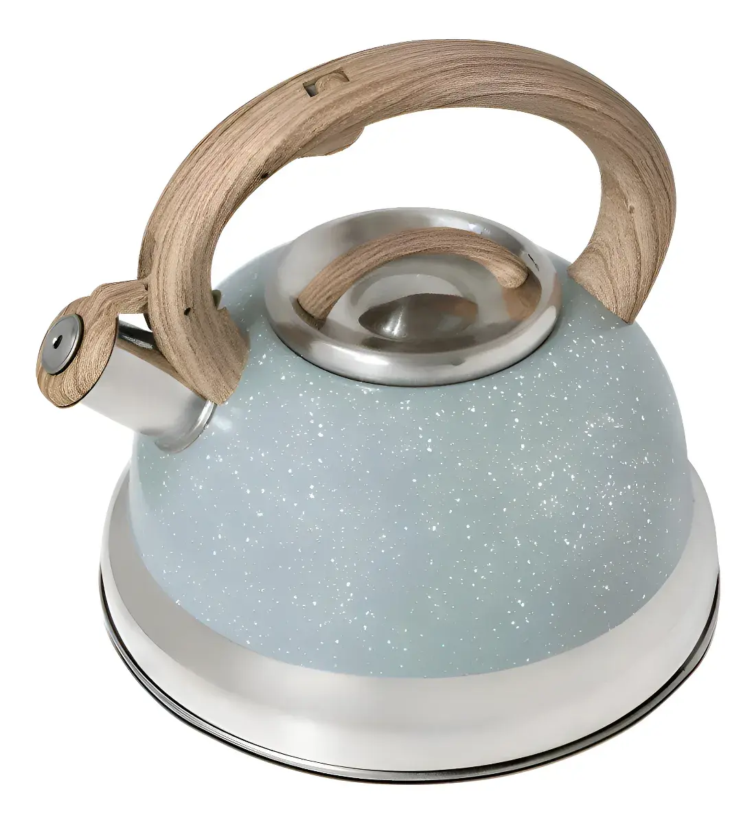 CHALEIRA BRINOX 2,7L C/APITO AÇO INOXIDAVEL ROMA-VERDE.