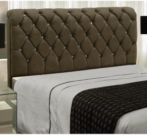 CABECEIRA JS LUXURIA 1,40 VELUDO CASTOR REF. 1701