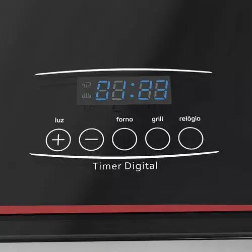 Miniatura: FOGAO ATLAS DAKO GAS 5 BOCAS DIPLOMATA PRETO