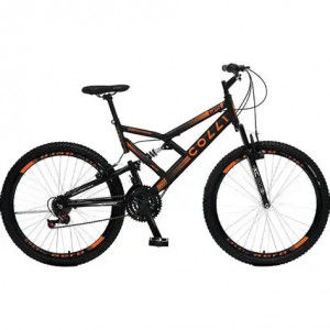 BICICLETA COLLI GPS DUPLA SUSP. FULL ARO.26 21V REF-148-72D PRETO FOSCO.