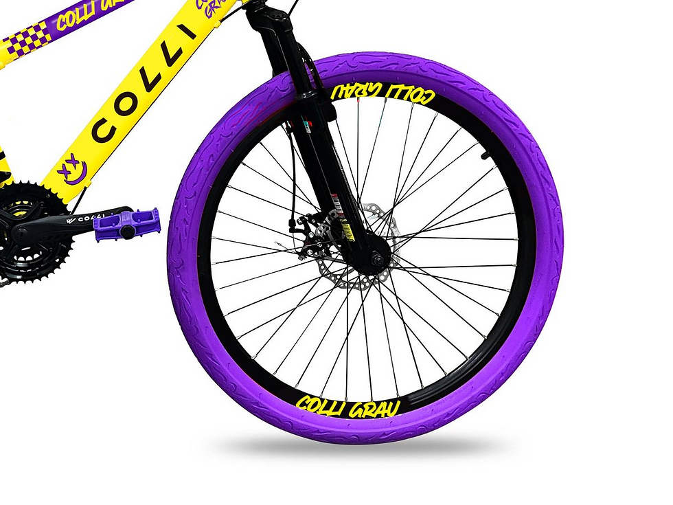 Miniatura: BICICLETA COLLI GRAU A.26 F.DISCO 21V REF-250-02D AMARELO FOSCO. 250-02D