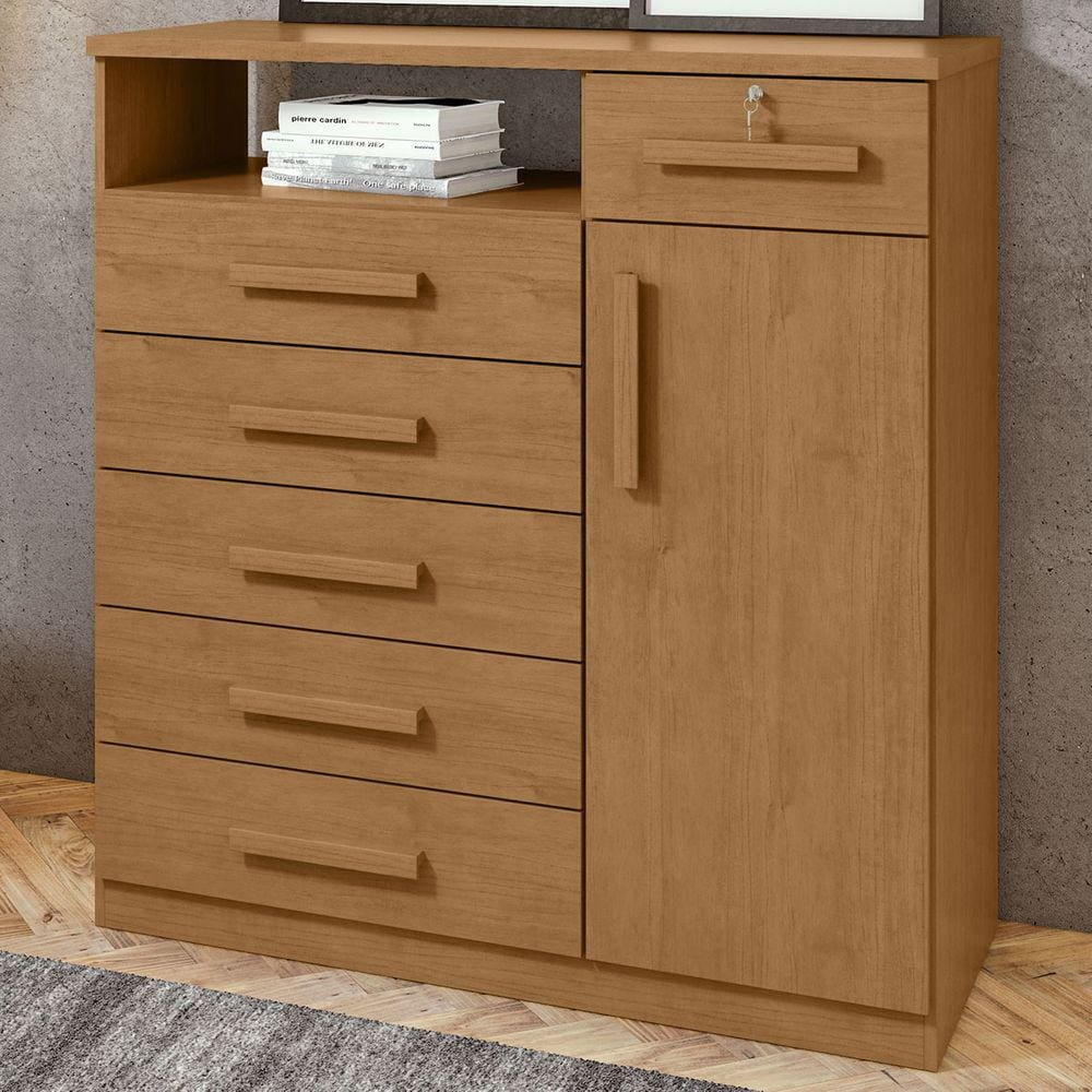 COMODA LOPAS DA VINCI 01 PORTA 06 GAV 2021 AMENDOA CLEAN REF. 59347 C/ PES C/ 04