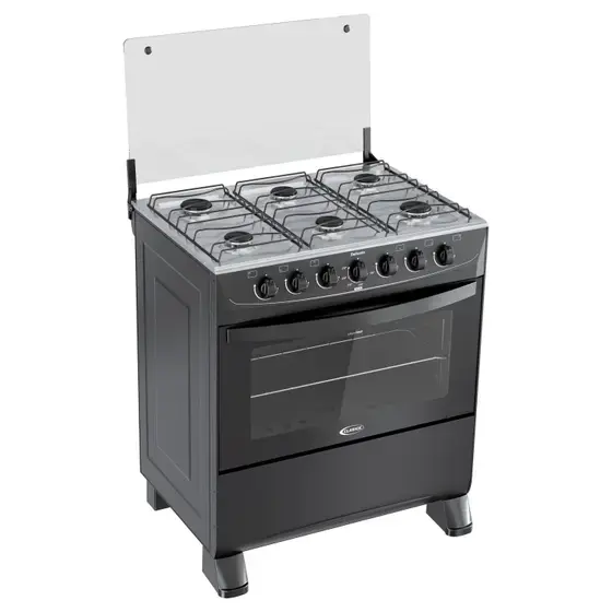 FOGAO CLARICE GAS DELICATO 6B PRETO FOSCO.