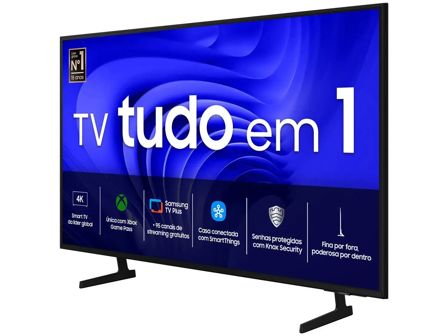 TV SAMSUNG 55P CRYSTAL SMART 4K COMANDO VOZ UN55DU7700GXZD