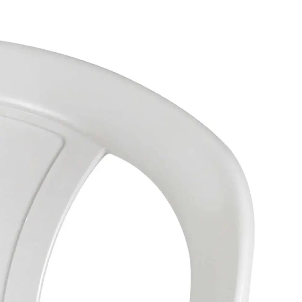 Miniatura: CADEIRA D/PLASTICO MOR COM BRAÇO BISTRO BRANCA