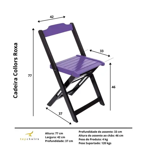 Miniatura: MESA KADSMAR PARIS 70X70 TABACO COM 4 CADEIRAS PARIS AÇAI.