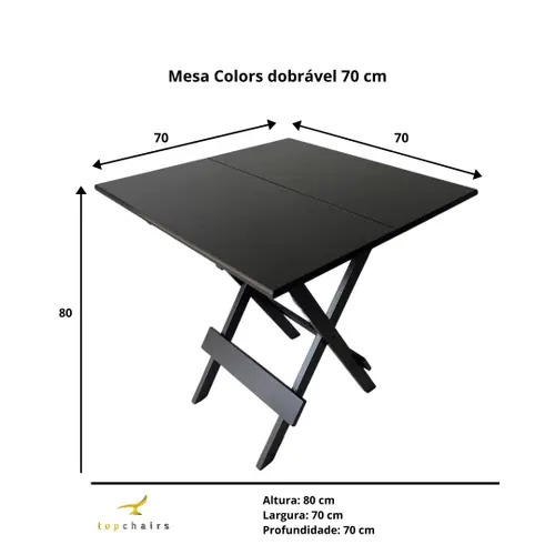 Miniatura: MESA KADSMAR PARIS 70X70 TABACO COM 4 CADEIRAS PARIS AÇAI.