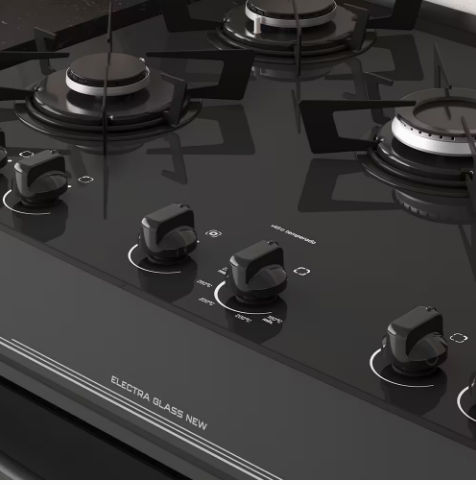 Miniatura: FOGAO ITATIAIA ELECTRA GLASS NEW 5Q PRETO.