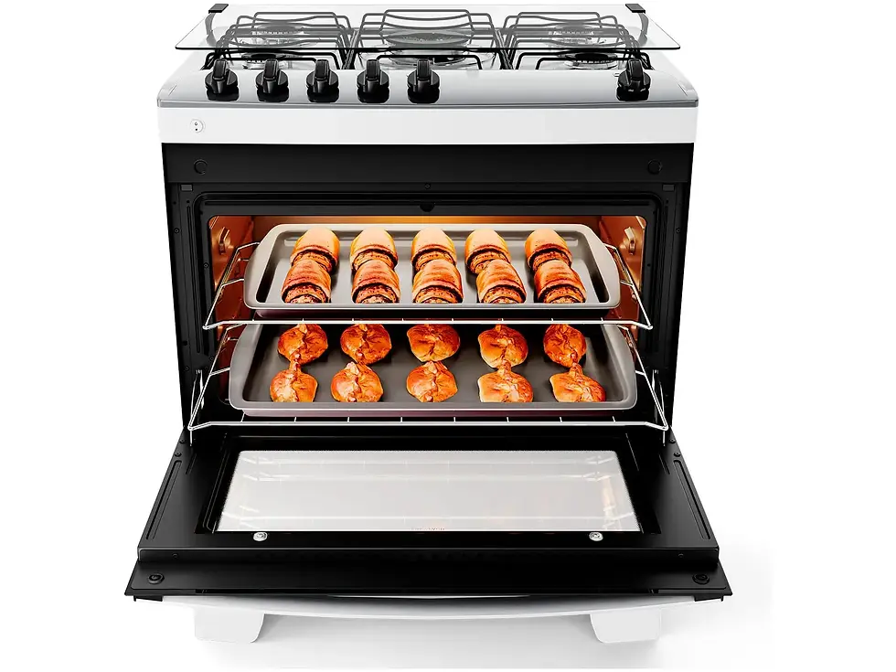 Miniatura: FOGAO ATLAS GAS 5Q AGILE BRANCO.