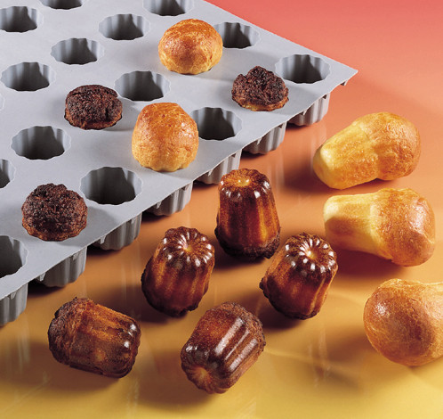 de Buyer - Tray Canelés bordelais ELASTOMOULE - 20 cakes | Mile Chef