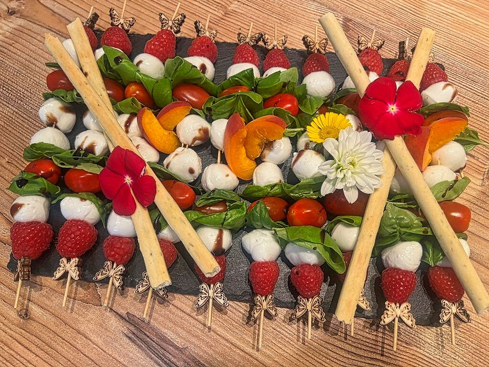Miniaturbild: Tomaten/Mozzarella/Basilikumspießchen