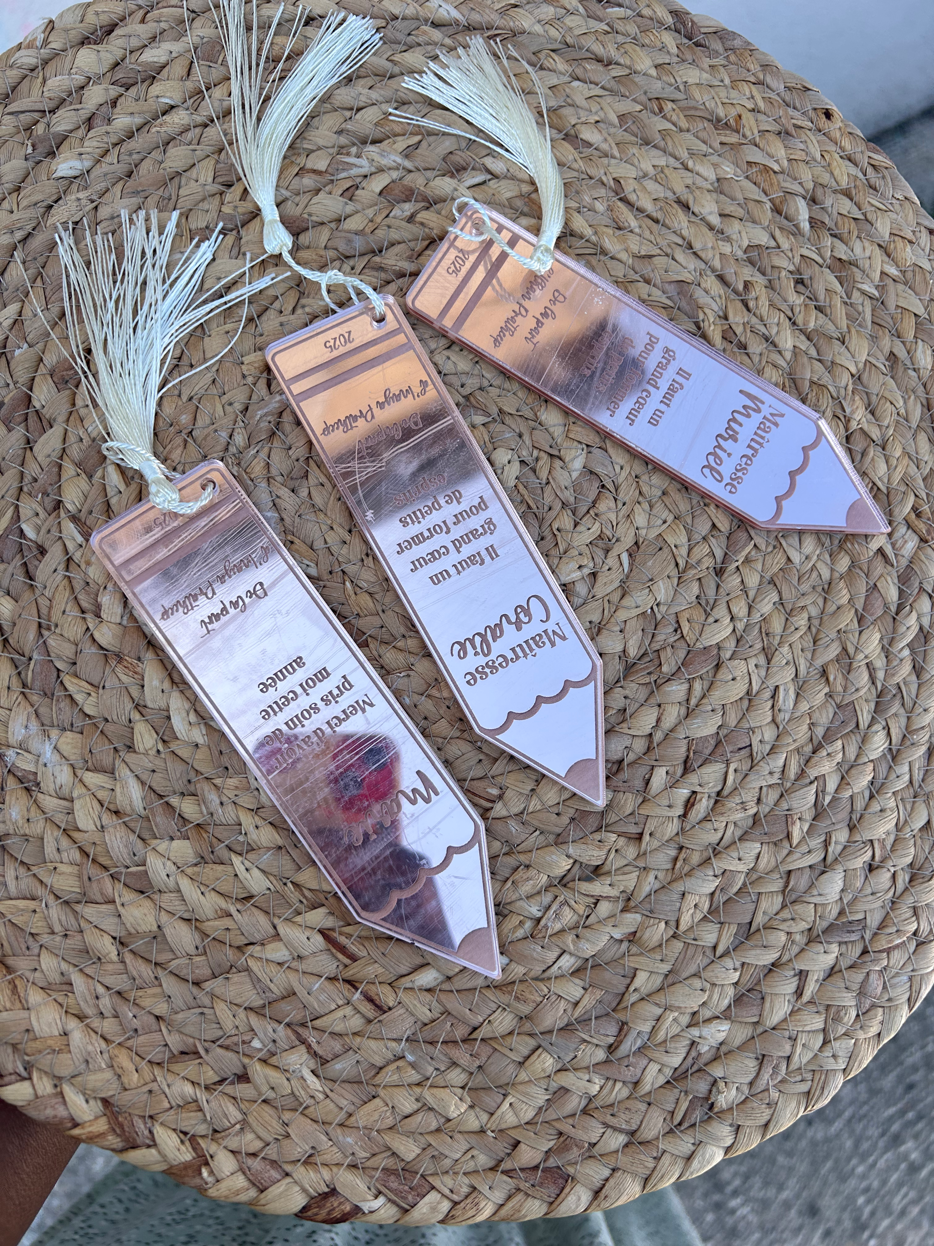 Marque-page personnalisé – cadeau maîtresse fin d’année