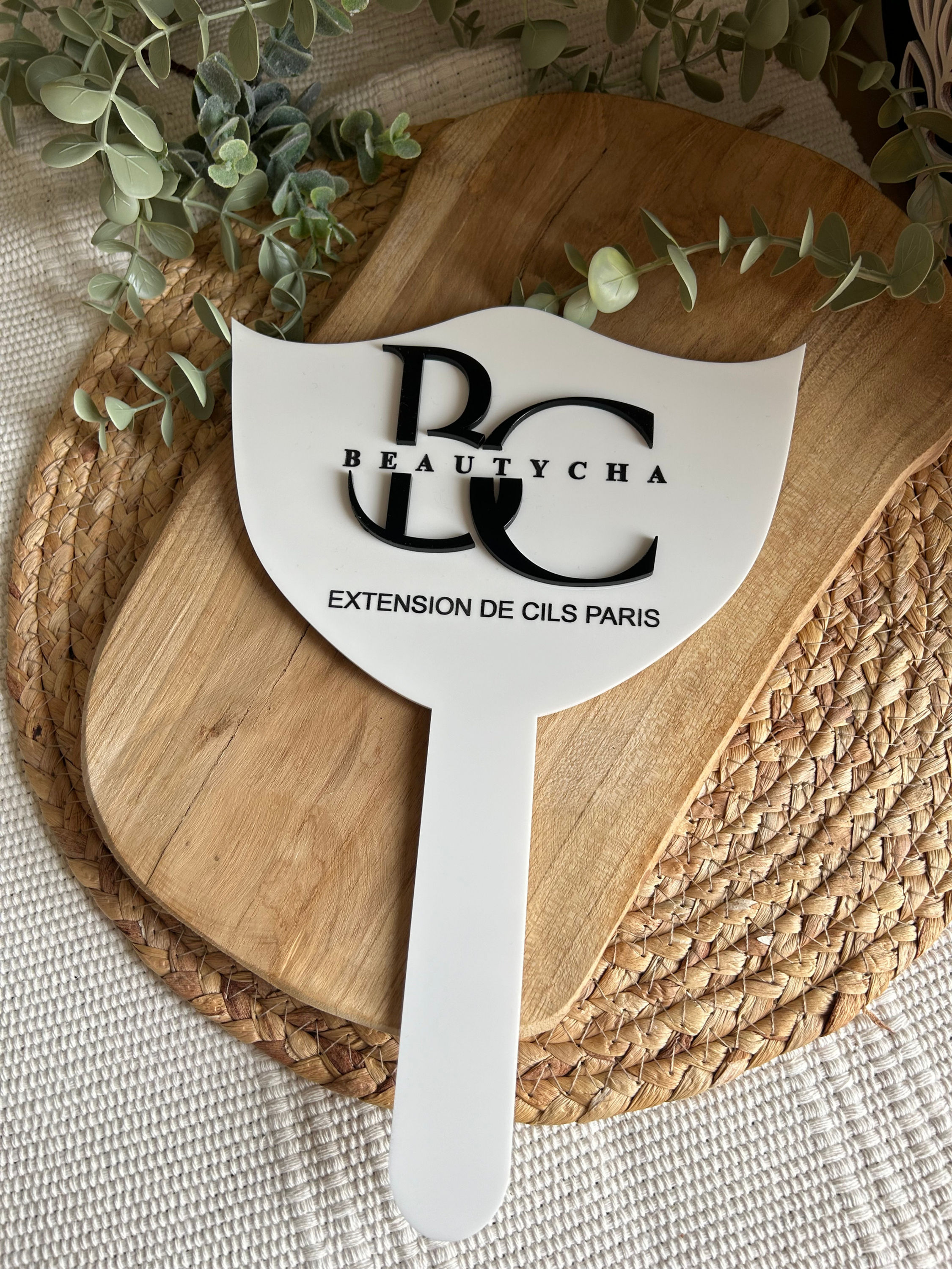 Miroir personnalisé pour extension de cils