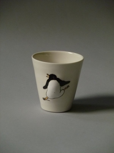 Espressotasse mit Pinguin