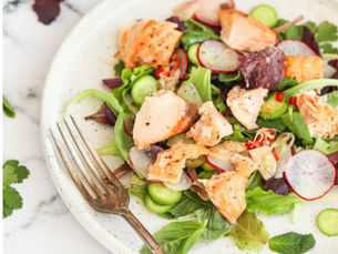 Grilled or Baked Salmon Salad
