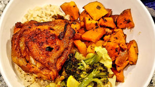 Veggie Medley & Chicken Thigh Bowl Prep