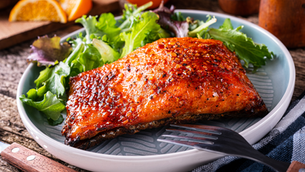 Salmon with Orange Rosemary Vinaigrette