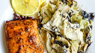 Lemon Pepper Salmon with Cabbage