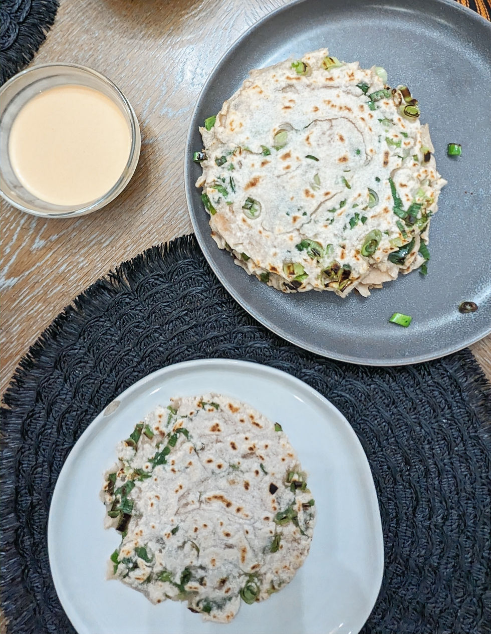 Gluten-Free Scallion Pancakes - amanda macgregor - food allergy recipes