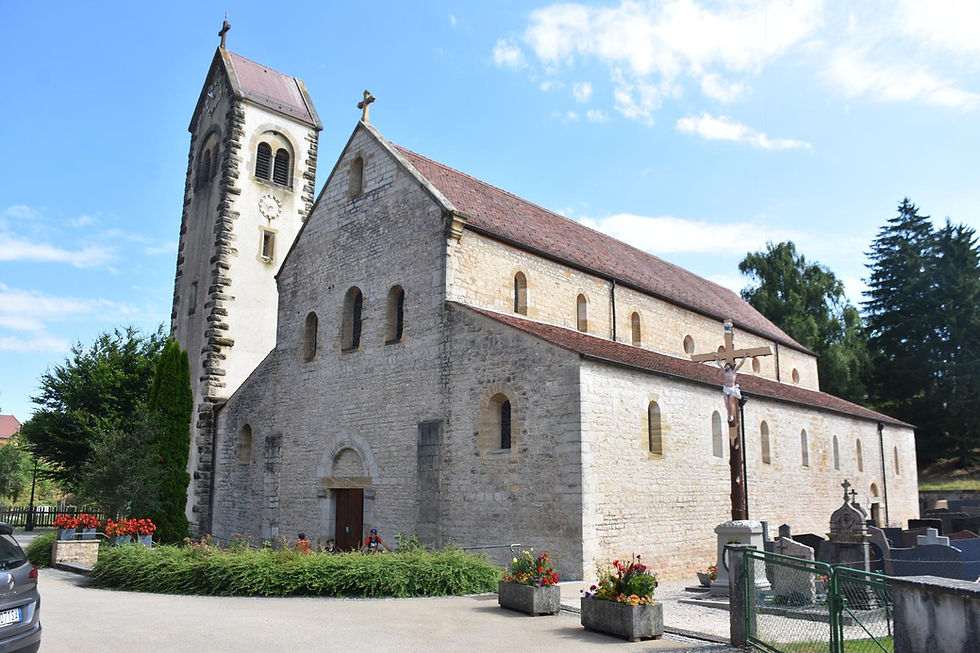 FELDBACH, Saint-Jacques, vista di scorcio della chiesa abbaziale