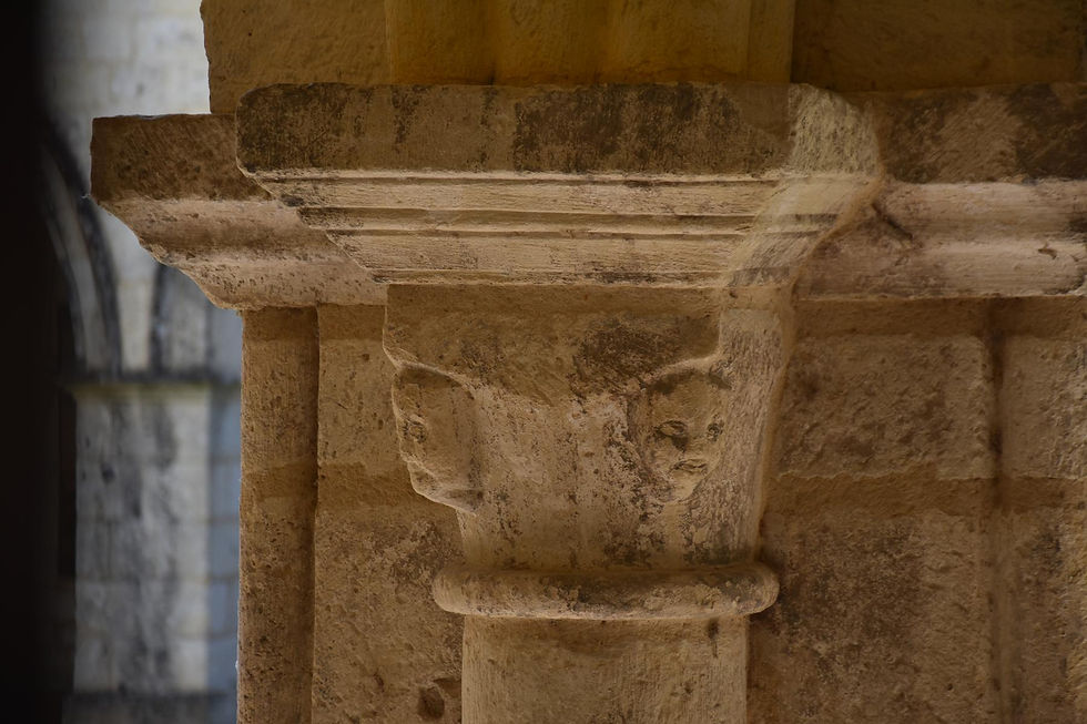 PÉRIGUEUX, Cathédrale Saint-Front, il chiostro,un capitello