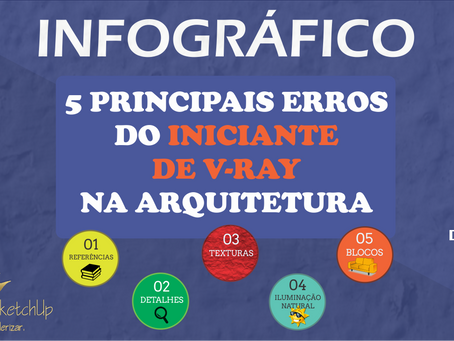 [INFOGRÁFICO] 5 Principais Erros do Iniciante de Vray na Arquitetura