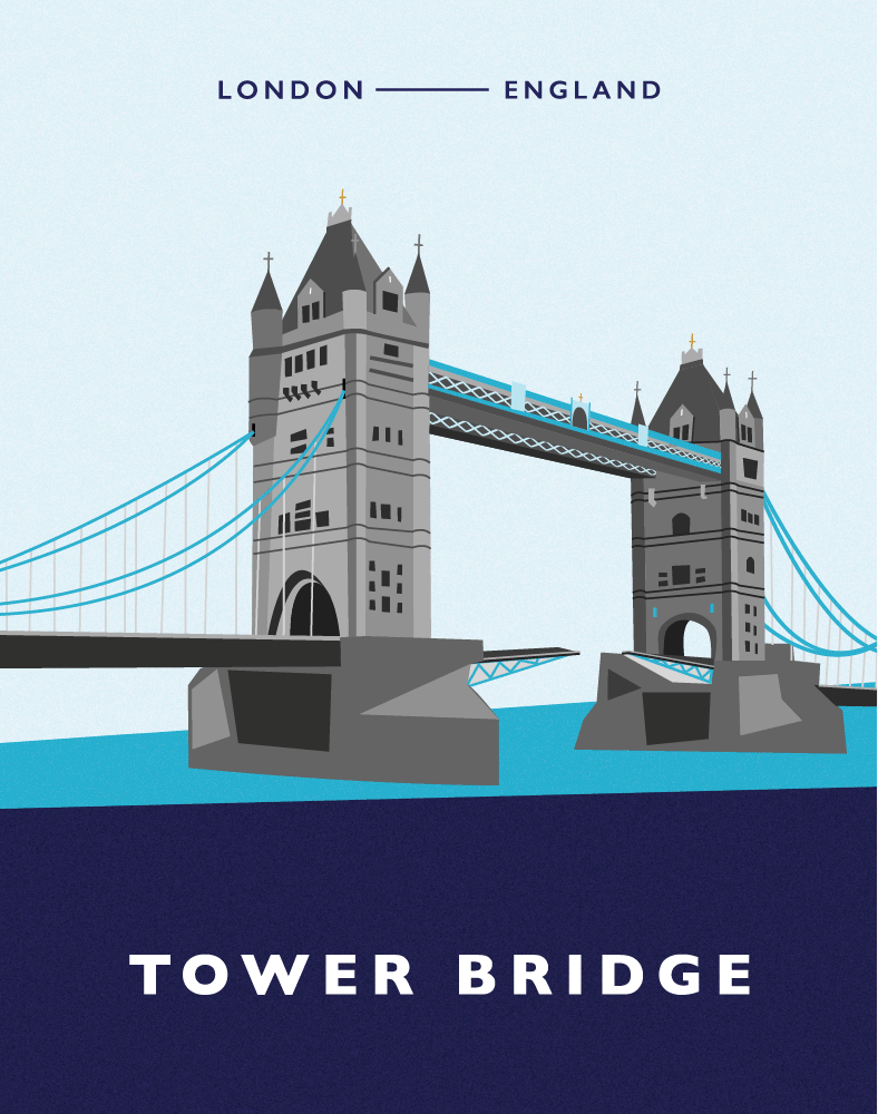 Tower Bridge illustration animatin