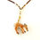 Miniature : Collier avec pendentif porcelaine "Automne"