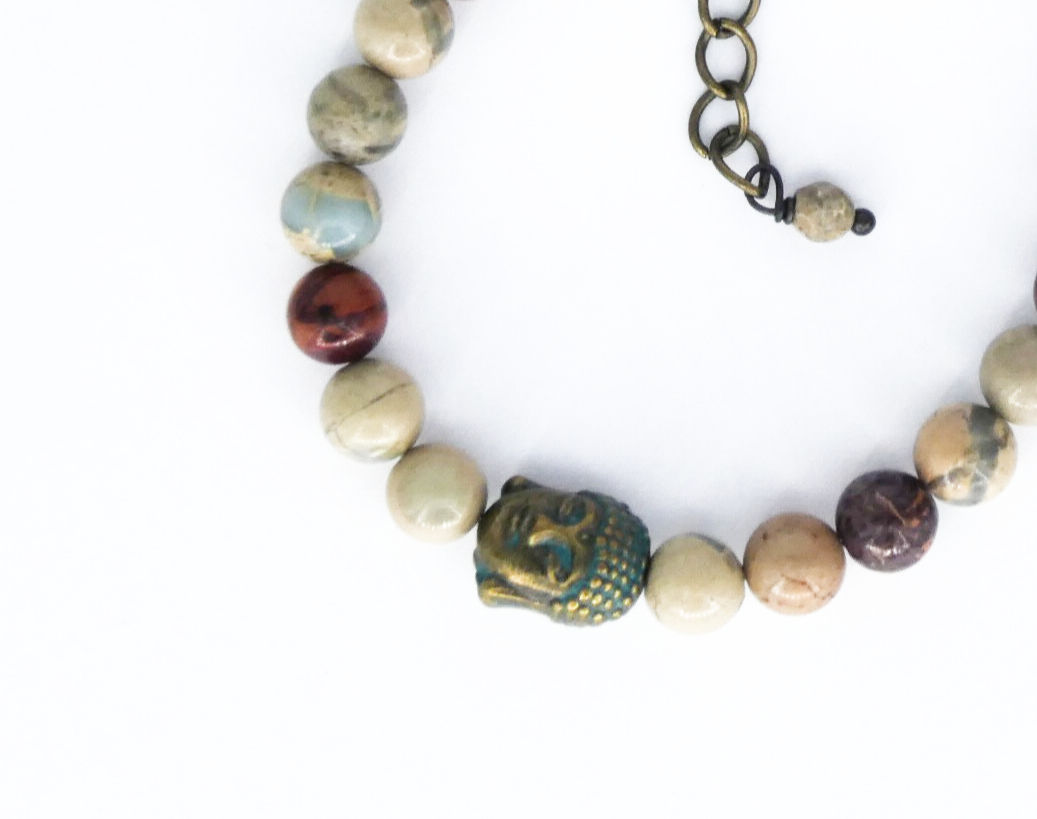 Bracelet Jaspe et Buddha