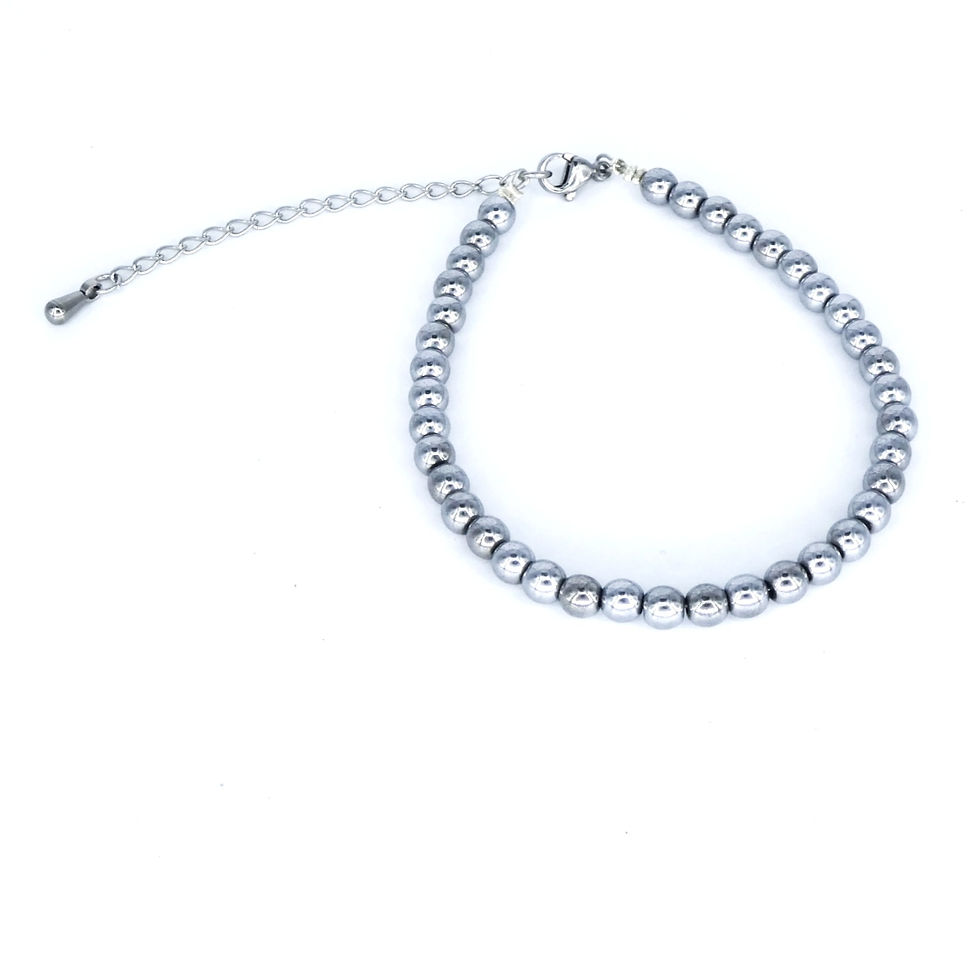 Miniature : Bracelet perle ronde hématite