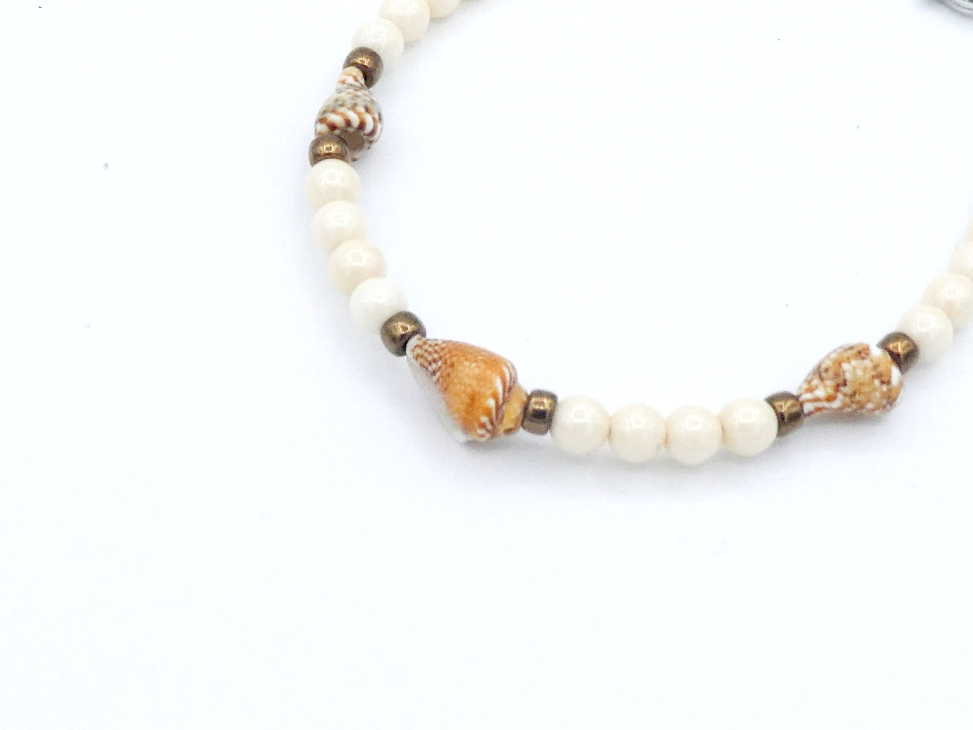 Bracelet ivoire 3 coquillages