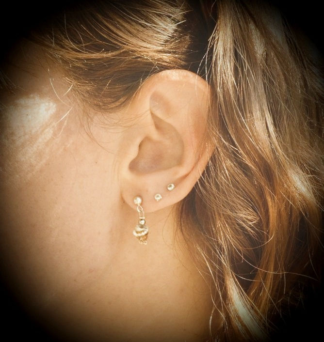 Miniature : Boucles d'oreille petit coquillage