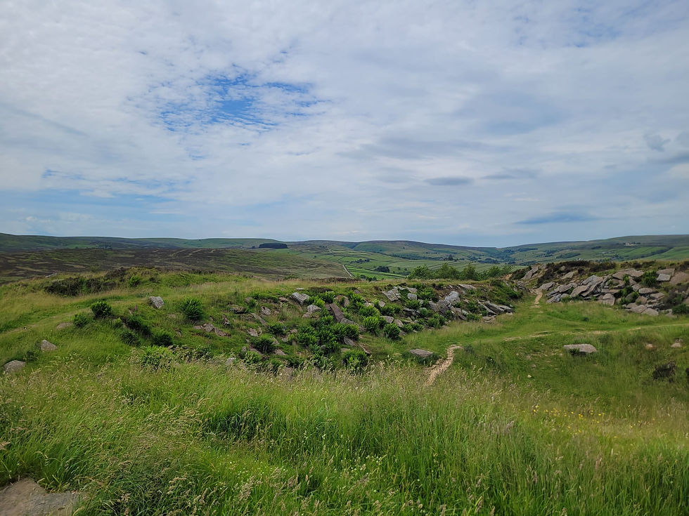 The moors in Yorkshire where the Bronte sisters lived